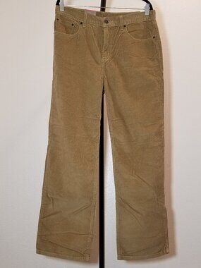Levi's Womens 30X30 Tan Corduroy Pant Low Pro Straight Leg Street Skater 80s NWT